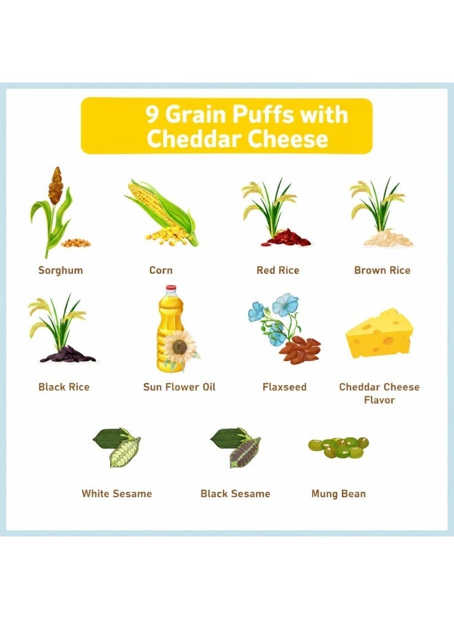 Nola - Gluten Free Puffs with 9 Grains & Cheddar Cheese 25g - Image 5